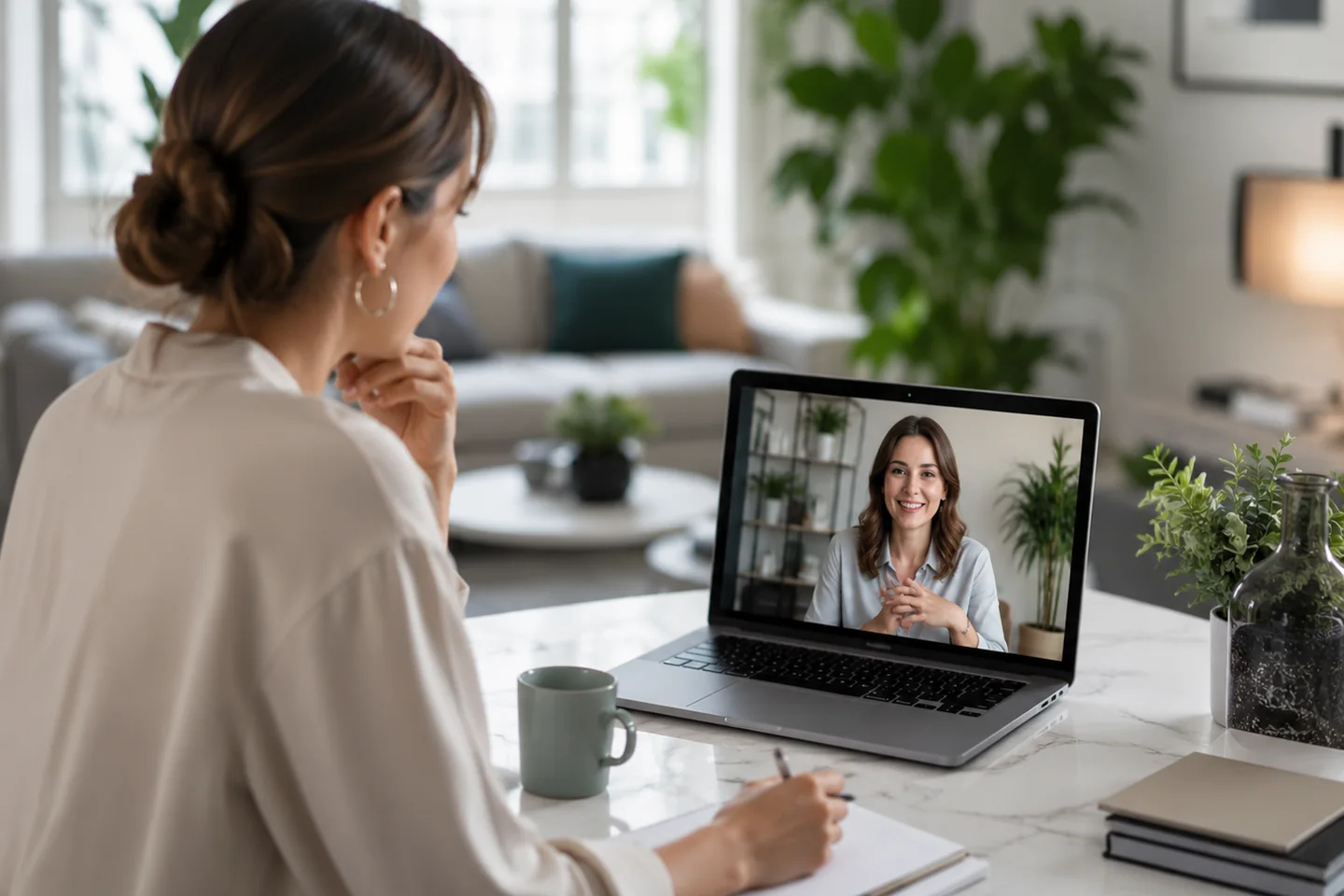 Online danışmanlık sürecinde sakin ve güvenli görüşme deneyimi